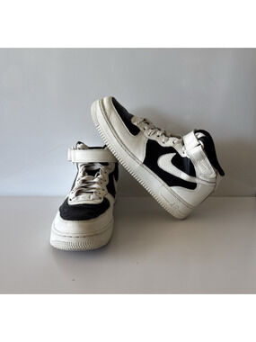Nike Air Force 1 Mid '07 Sneakers High Black and White Men's size 10 Black White